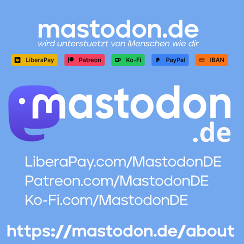 Die diversen Spendenplattformen für mastodon.de