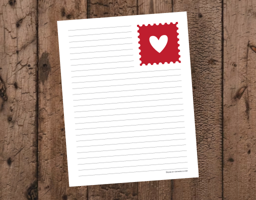 Printable Love Letter Paper  Letter stationery, Lettering, Letter writing  paper