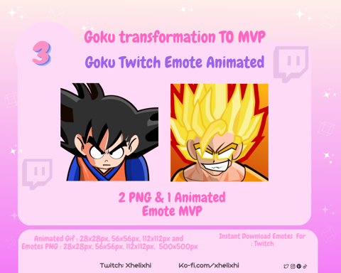 Super Saiyan MVP Anime Emote - XheliXhi Twitch Emote Artist ᴜɴʟᴏᴄᴋᴇᴅ's ...