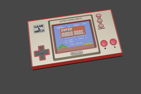 Game and Watch 3D Model - First iteration!