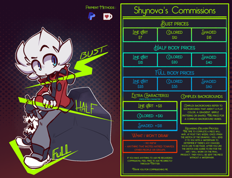 Updated Commission Pricing