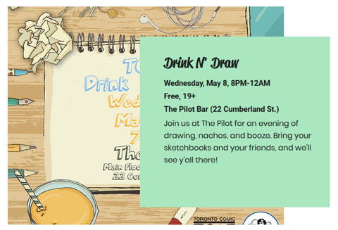 Drink and Draw Tonight!