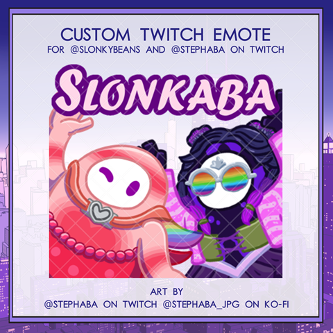 Custom Twitch Emote | Slonkaba Cheer Emote