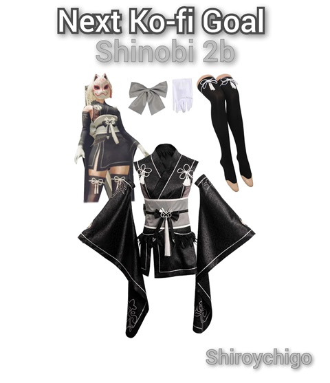 Nuevo Goal de Ko-fi: 2b shinobi