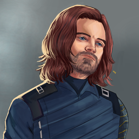 iw bucky commission for ixallow on tumblr 