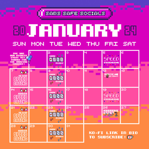January Event Calendar