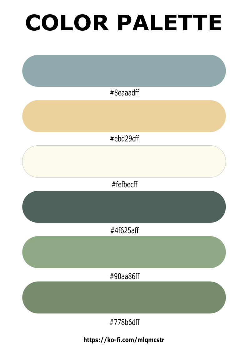 Aesthetic Color Palette Guide - Mhek Creatives's Ko-fi Shop - Ko-fi ️ 