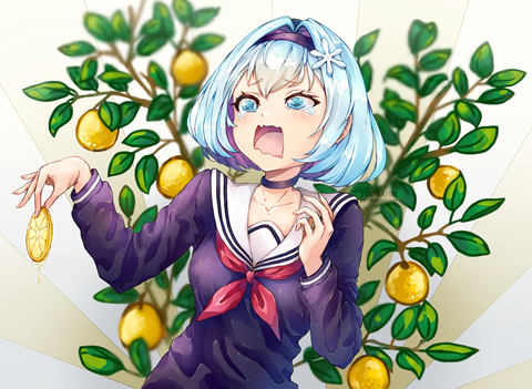 Sora-chan hates lemons! (> w <)
