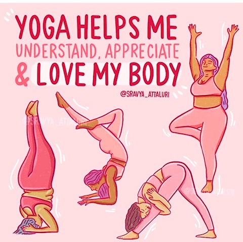 Yoga helps us accept ourselves