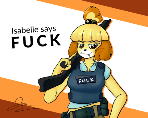 Isabelle says F*CK