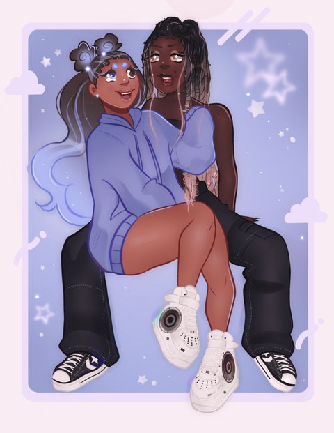 Boo and zlee! ☁️🌌🩵✨