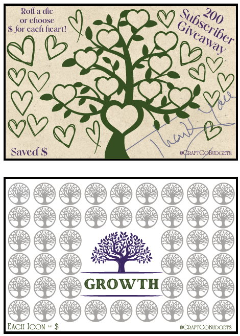 200 Subs Freebie - Money Trees - CraftCoBudgets's Ko-fi Shop