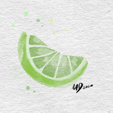 Watercolor lime