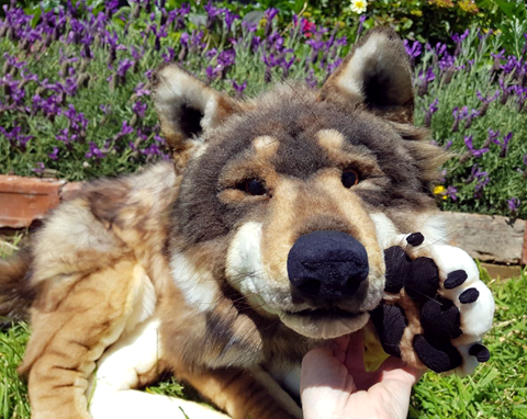 Realistic 2025 wolf plush