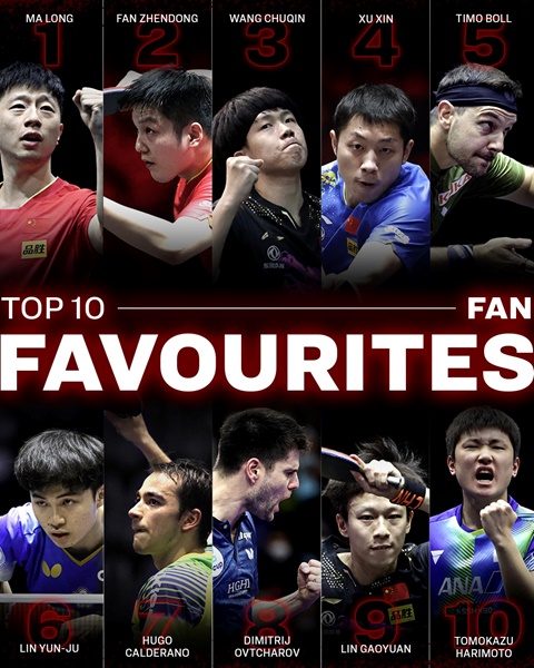 10 fan favourite table tennis stars men