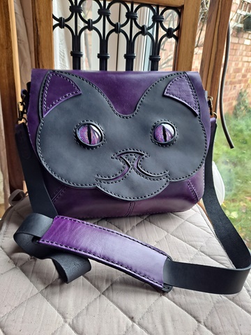 Purple cat bag