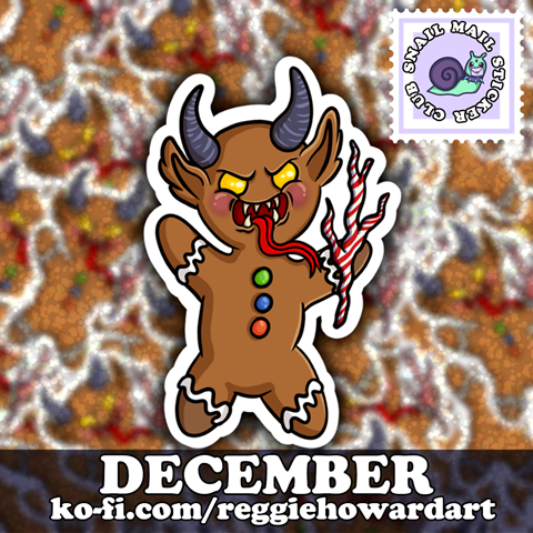 December's monthly exclusive sticker is....