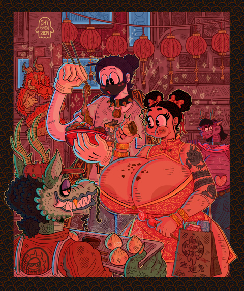 meanwhile in the dragon district🐲🌃🍜✨