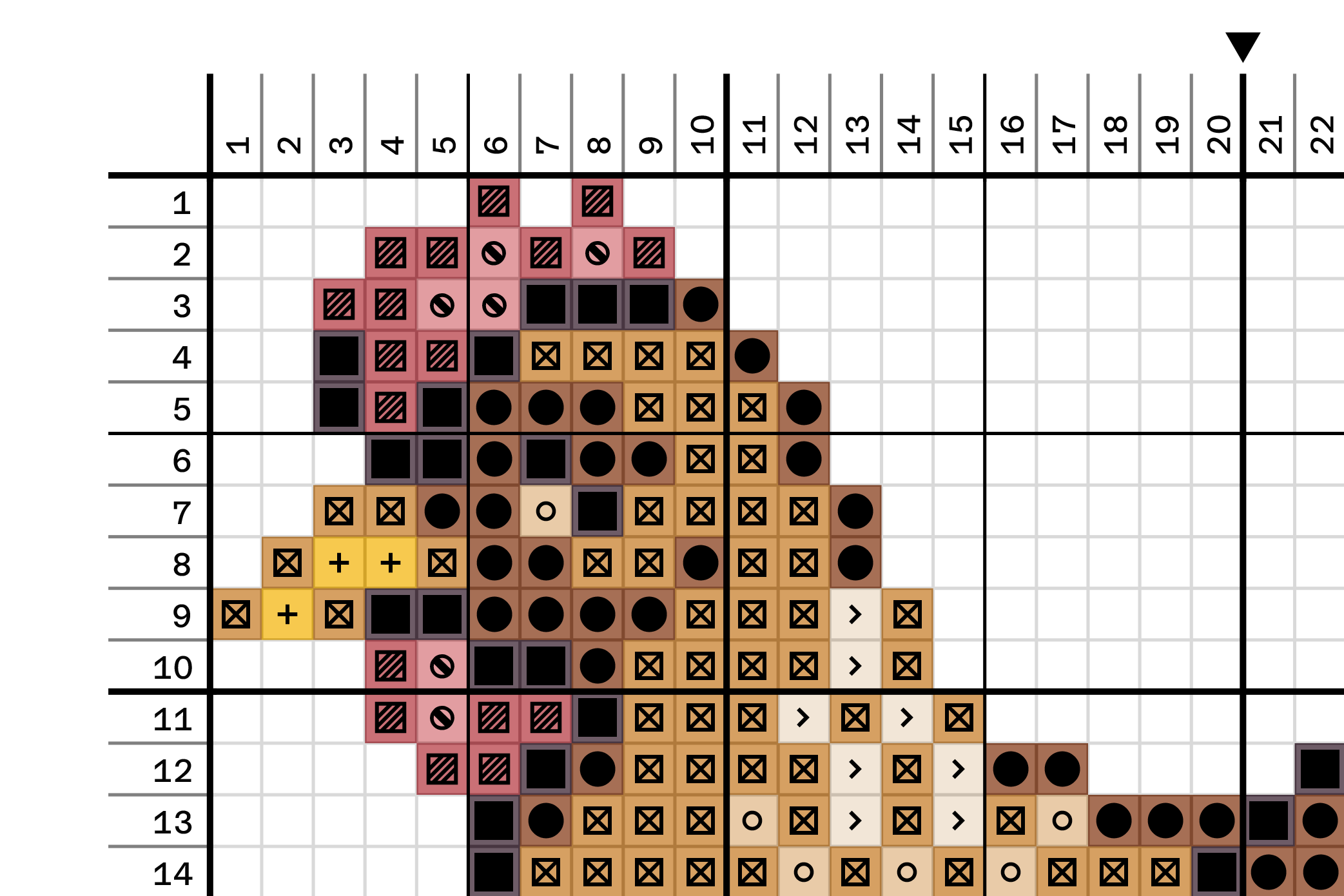 Chicken - Cross Stitch Pattern - vezemo's Ko-fi Shop