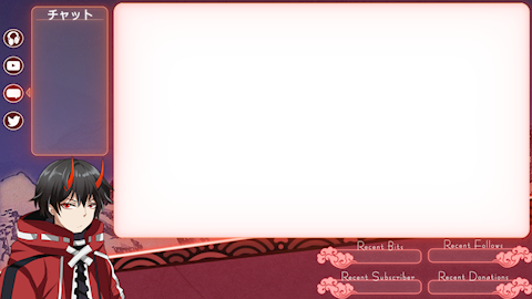 Placeit  Anime Style Twitch Overlay Template for a Stream Ended Screen