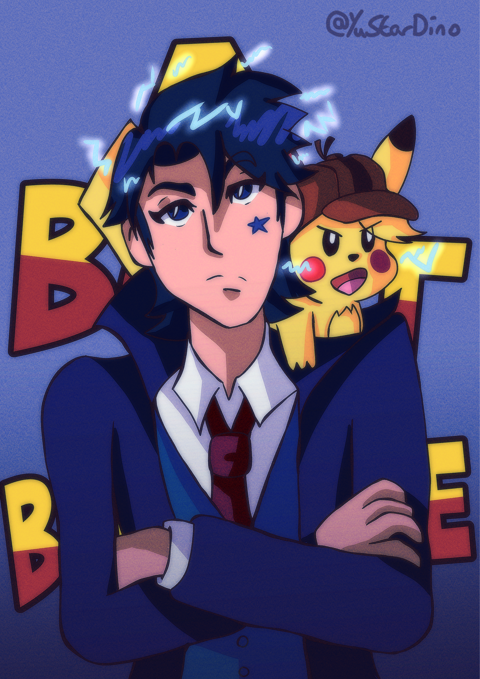 Detective Yatagarasu and Detective Pikachu