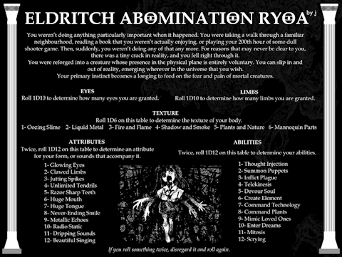Eldritch Abomination RYOA