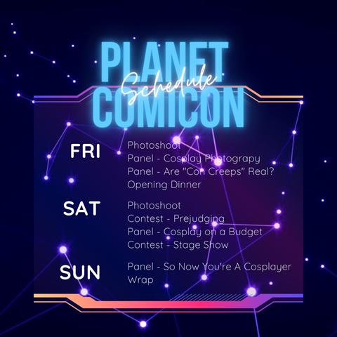Planet Comicon Kansas City - Schedule