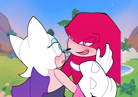 Knuckles and Rouge Fanart 