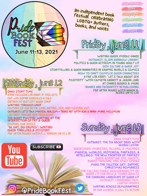 Pride Book Fest Weekend Line-Up!