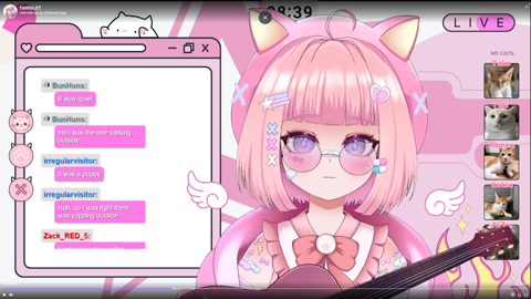 Pink y2K inspired - Free Just Chatting Vtuber Overlay - Fumiho VT's Ko ...