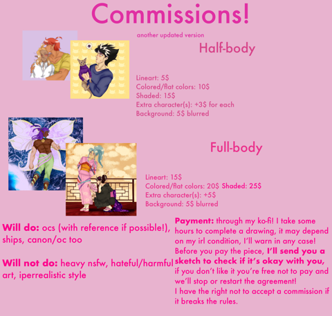 Commissions open!!