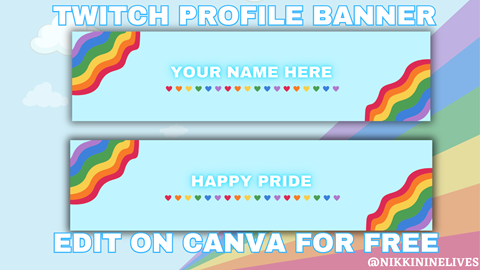 FREE Pride Twitch Profile Banner