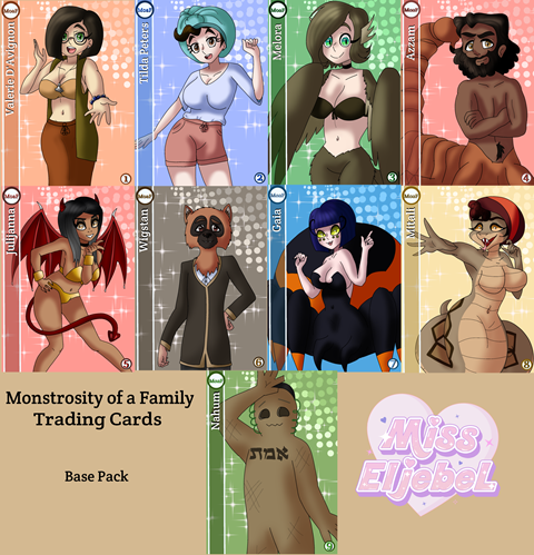 Monstrosity of a Family Trading Cards- Base Pack