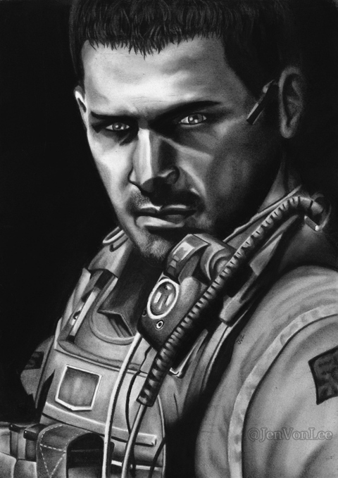 RE6 Chris Redfield in Charcoal
