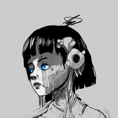 cyberpunk portrait