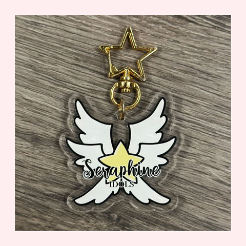 Seraphine Logo Keychains - Seraphine Idols's Ko-fi Shop