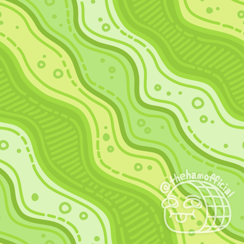 Green Wiggles Pattern