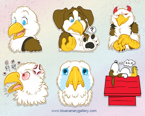 EagleBeagle (Sticker set)