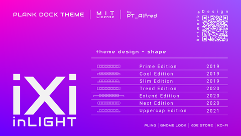 iXi inLight | Plank Dock Theme | New theme variant