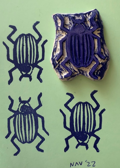 Beetle stamp