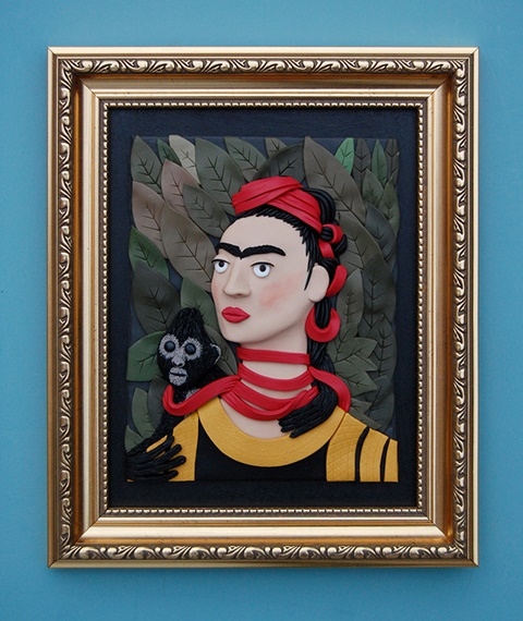 Frida Kahlo with Monkey, 1940