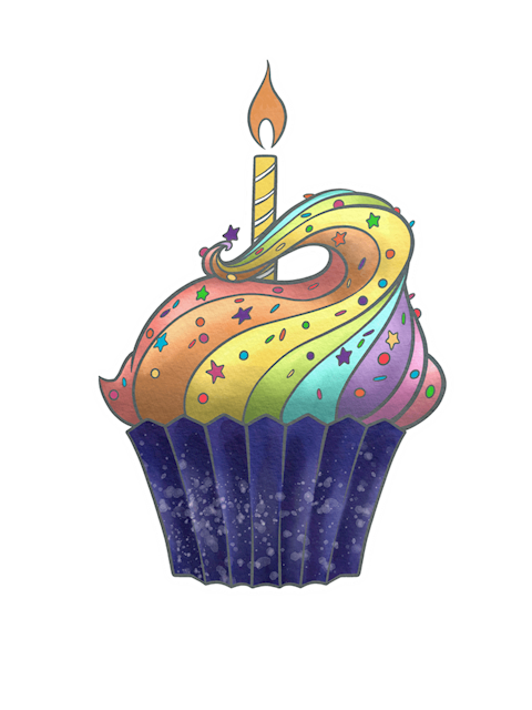 Birthday Cupcake - Free Bullet Journal Printable