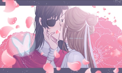 A sweet kiss from Xie lian