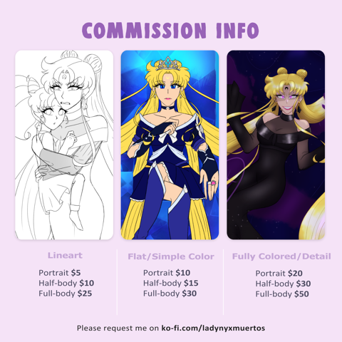 Commission Prices - For Now
