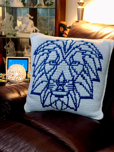 JUMBO Mosaic Crochet Lion Cushion Released!