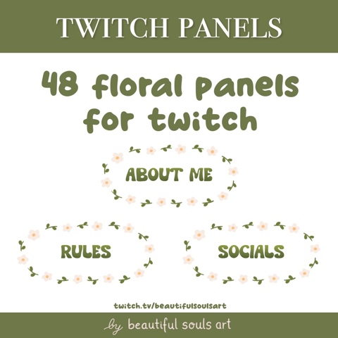 🌱 new floral panel pack 🌱