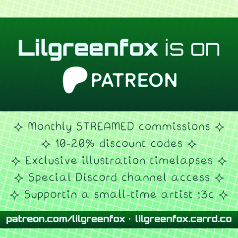 Lilgreenfox is on Patreon!