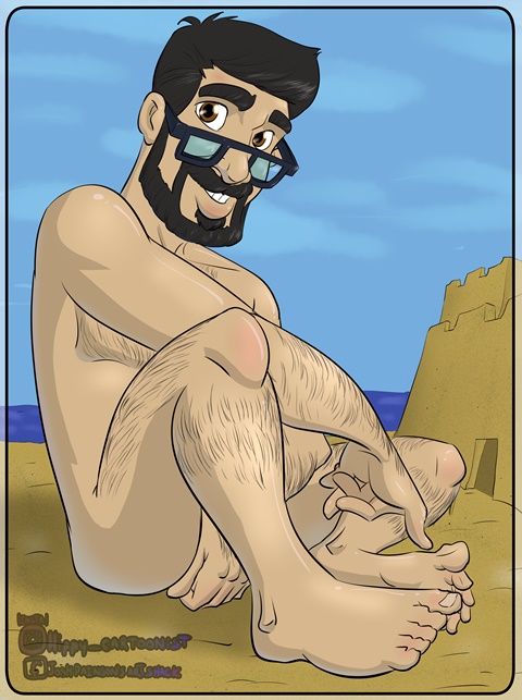 Nude Beach Relaxing