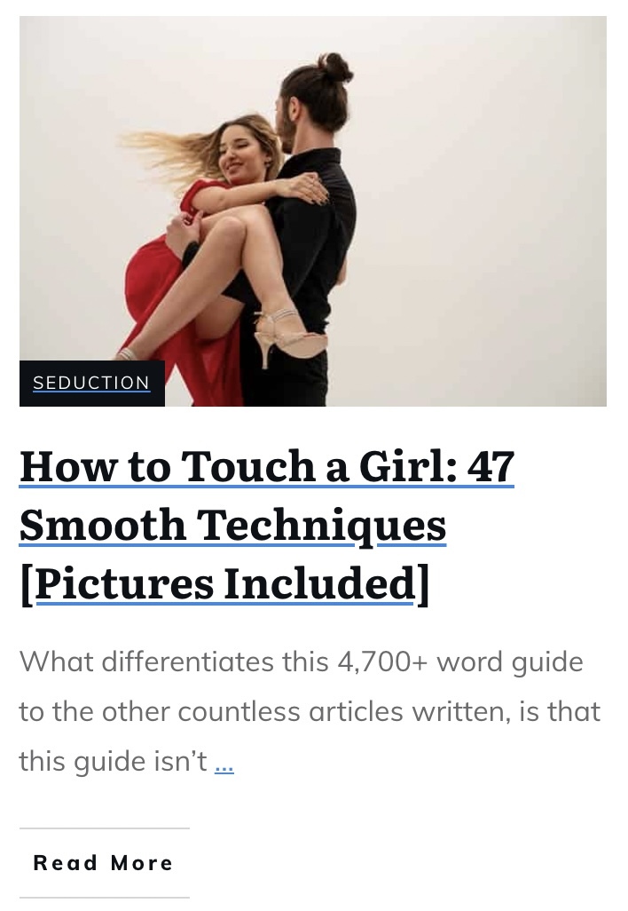 My new guide to touching girls 