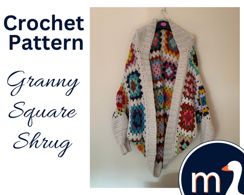 Crochet granny square on sale shrug